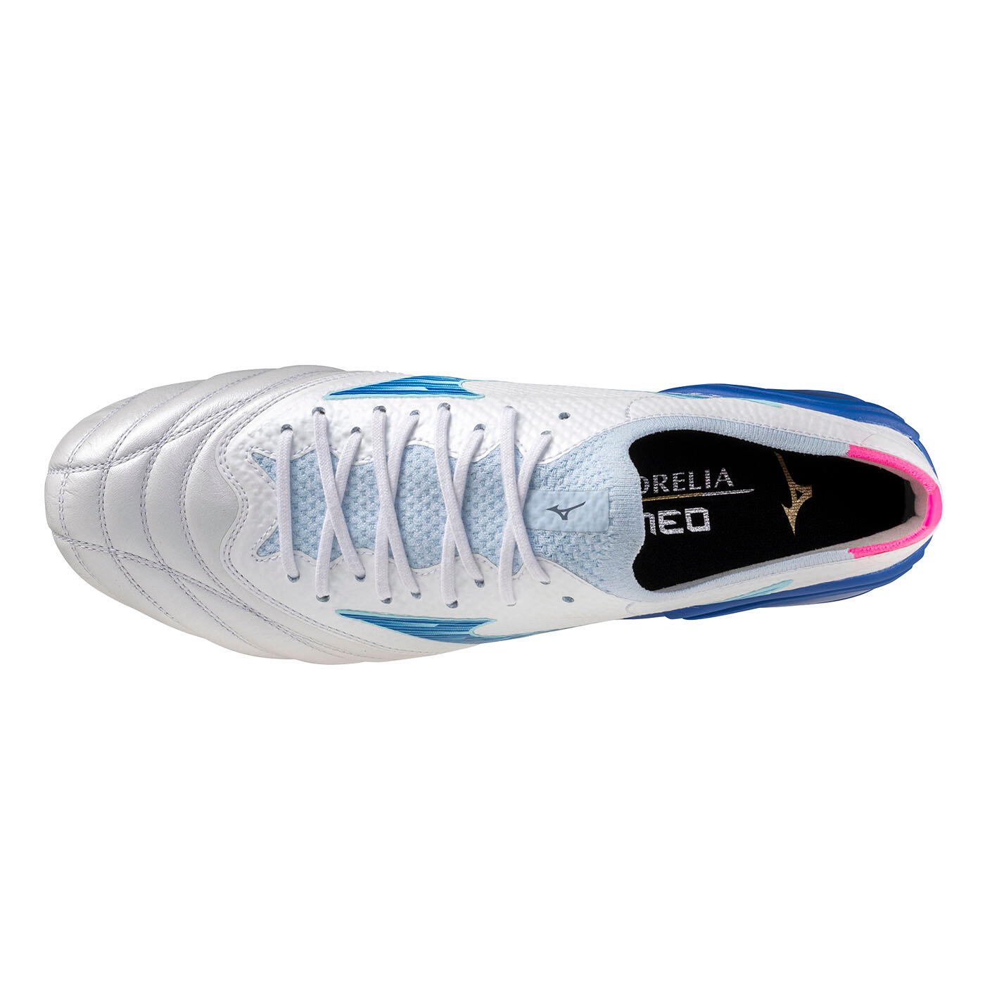 Crampons Mizuno Morelia Neo IV B Elite SI bianco e blu 4/5