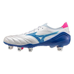 Crampons Mizuno Morelia Neo IV B Elite SI Blanc et bleu