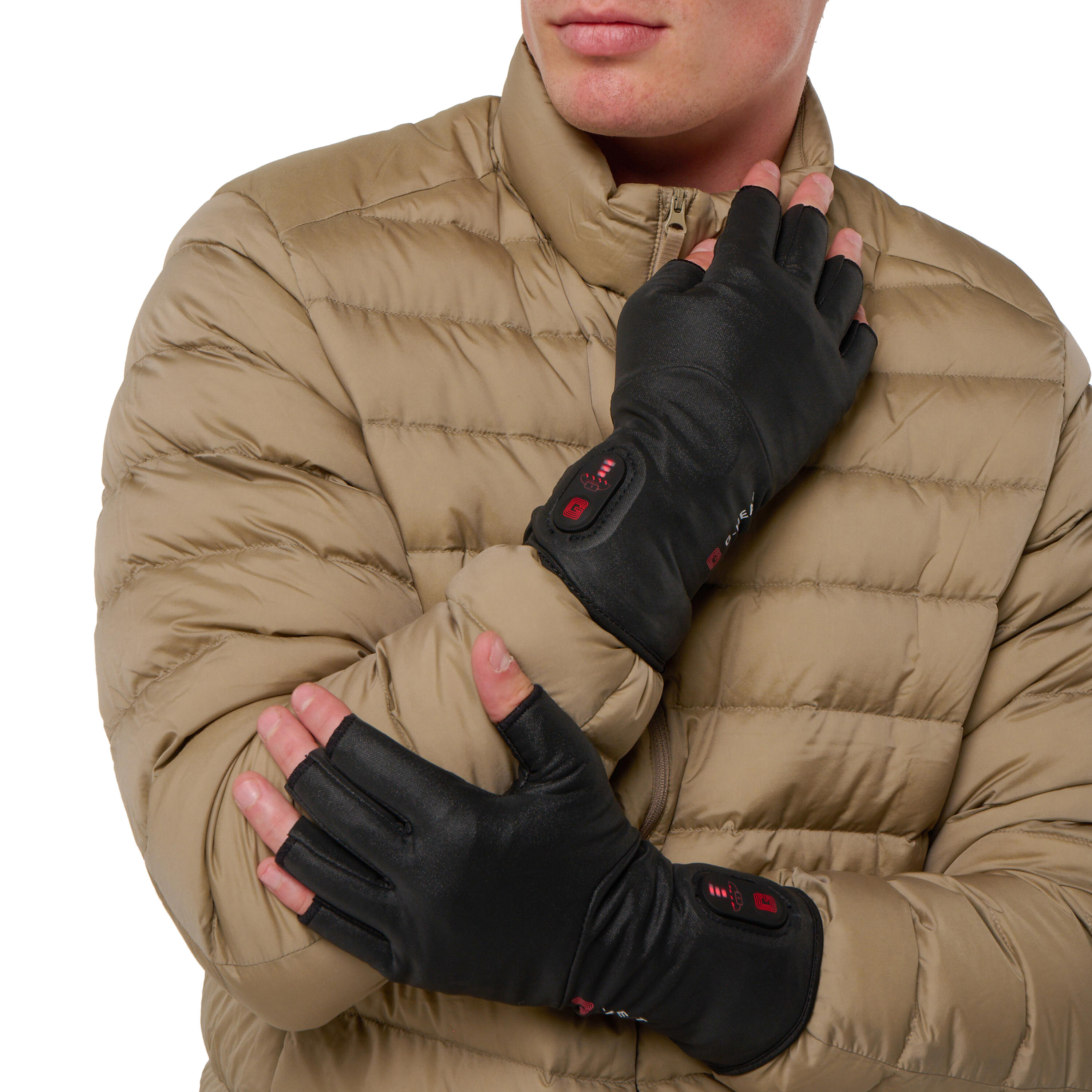 G-HEAT Sottoguanti riscaldati MITTEN unisex con dita libere ed effetto seconda pelle