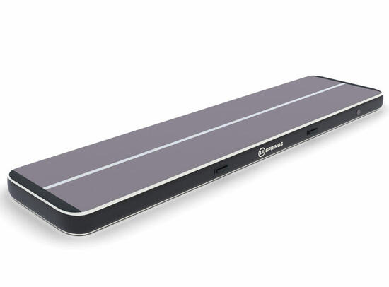 Airtrack 12 sauts 400x100x20 cm Plus Noir/gris