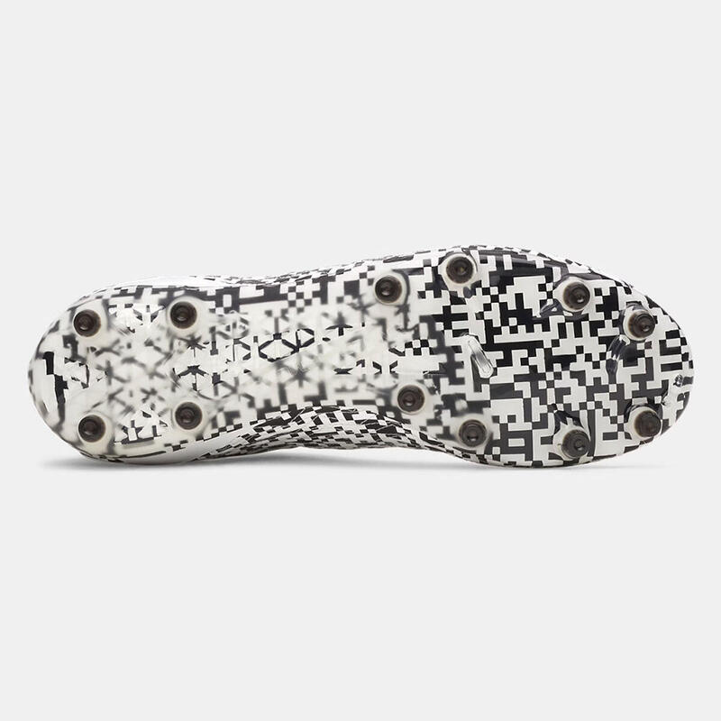 Ghete de fotbal UA Magnetico Pro 5 FG Under Armour alb și negru
