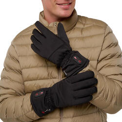 Gants Adulte Coupe-vent et Chauffant Noir - ESSENTIAL