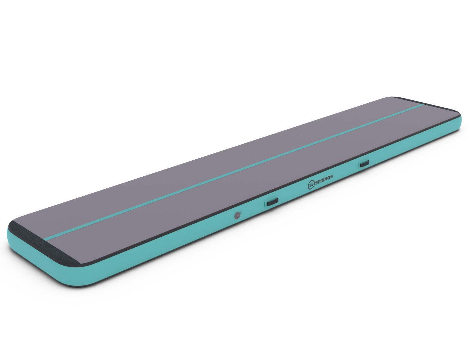 12SPRINGS Airtrack 12spring 600x100x20 cm Plus Mintgroen/grijs