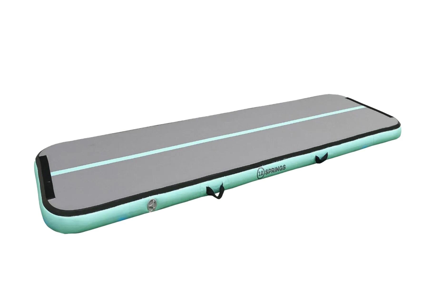 Airtrack 12spring 500x150x15 cm Comfort Mintgroen/grijs 2/5
