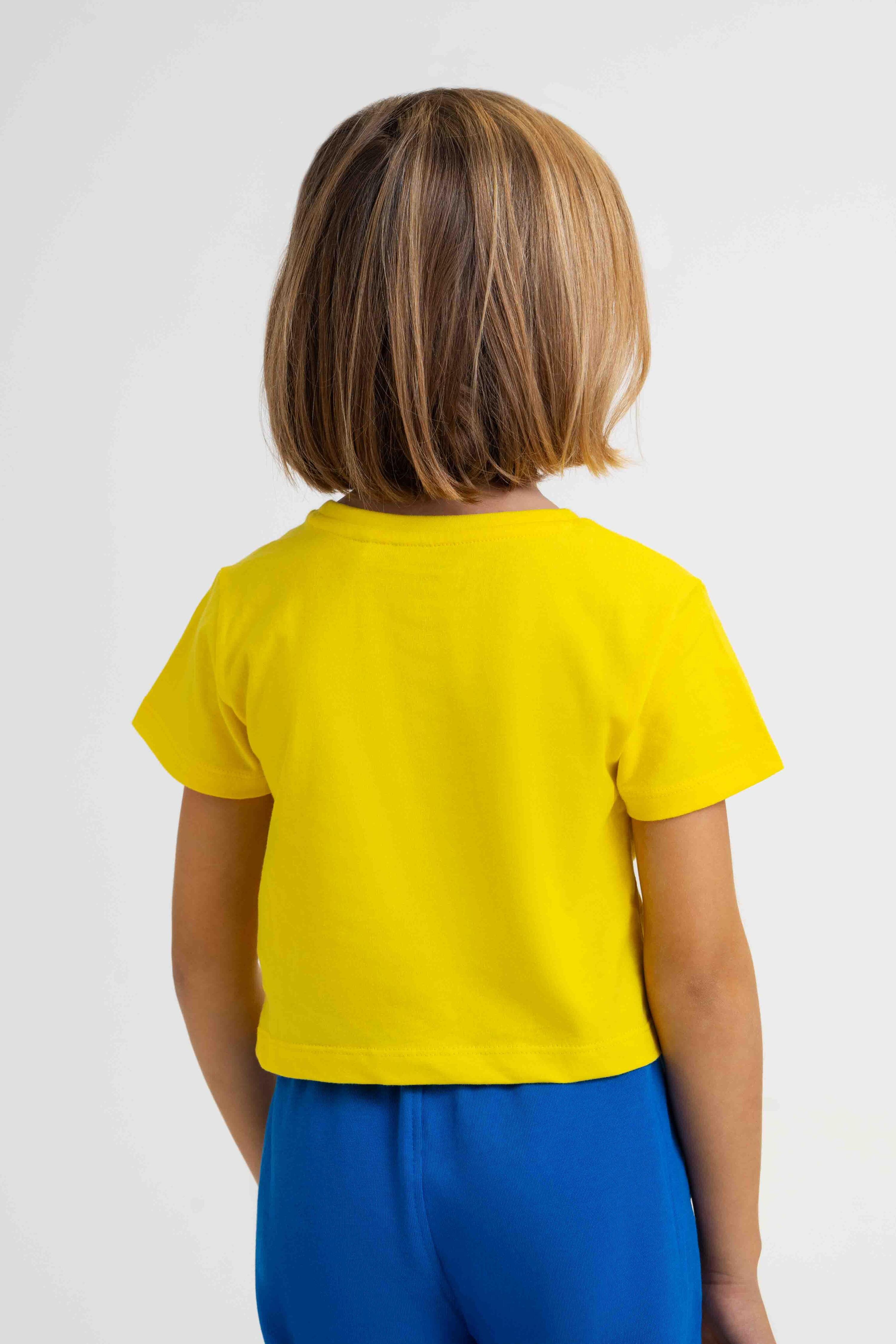 Camiseta cropped amarela para meninas - Cádiz 2/2