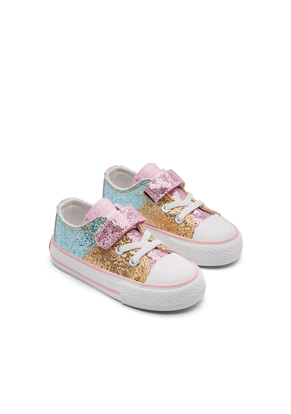 Zapatillas Conguitos Bajas Glitter Patchwork 2/3