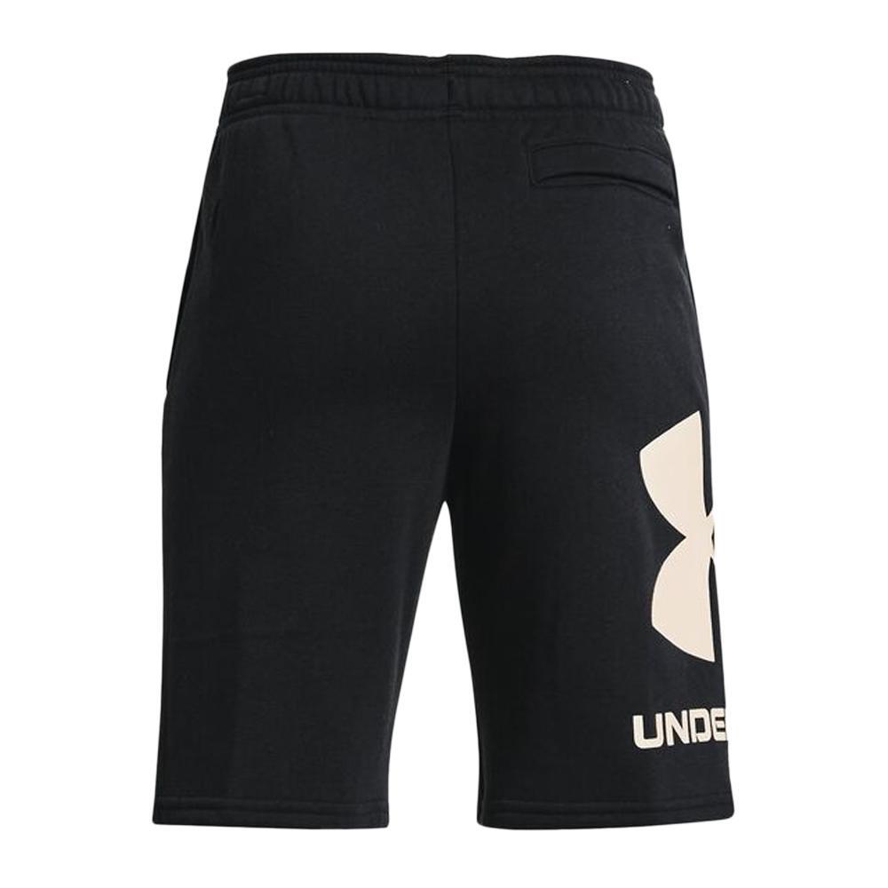 Under Armour Rival Fleece Logo-short voor jongens, zwart 2/2
