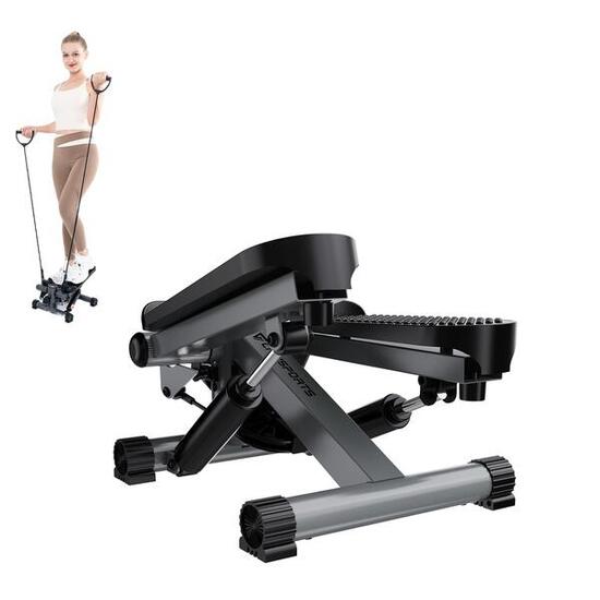 Stepper mit elastischen Bändern, Mini-Stepper mit Zähler, Apartment-Fitness