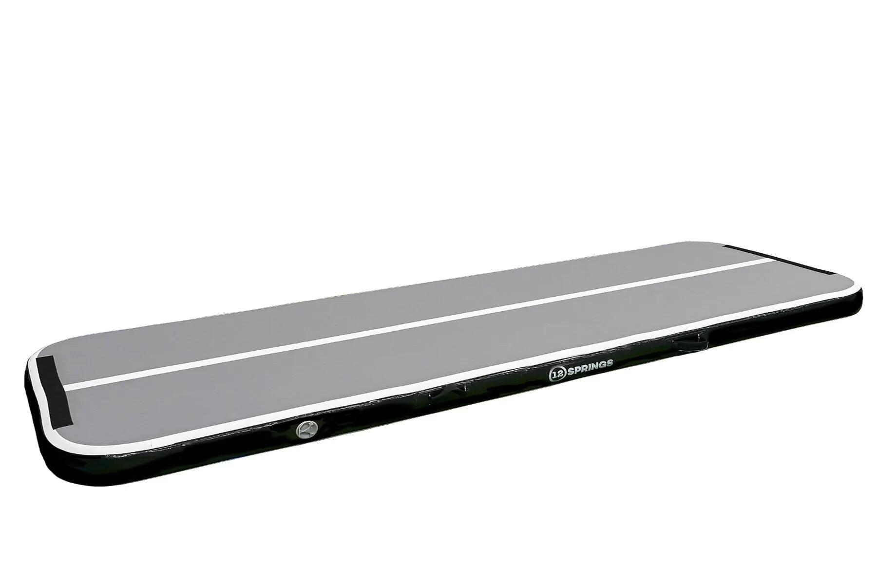Tapis de sol Airtrack 12 ressorts 500x150x15 cm Confort Noir/gris 2/5
