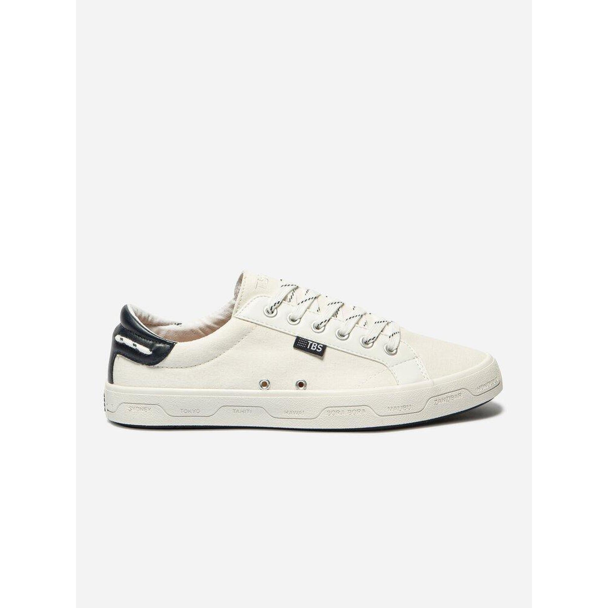 Tbs - 1973 Lanzaro Tennis Toile Homme Blanc À Lacets - Baskets - Blanc - Decathlon