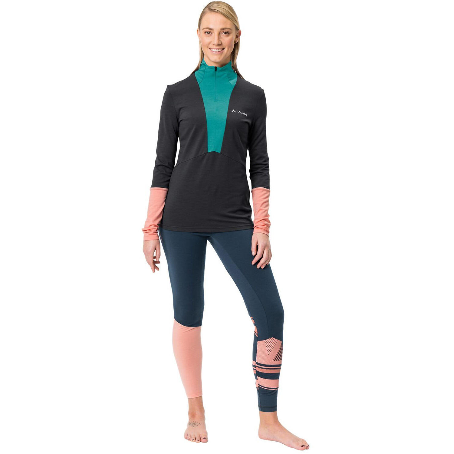 Damen T-Shirt WOMENSMONVISOWOOL HALFZIP SHIRT 4/6