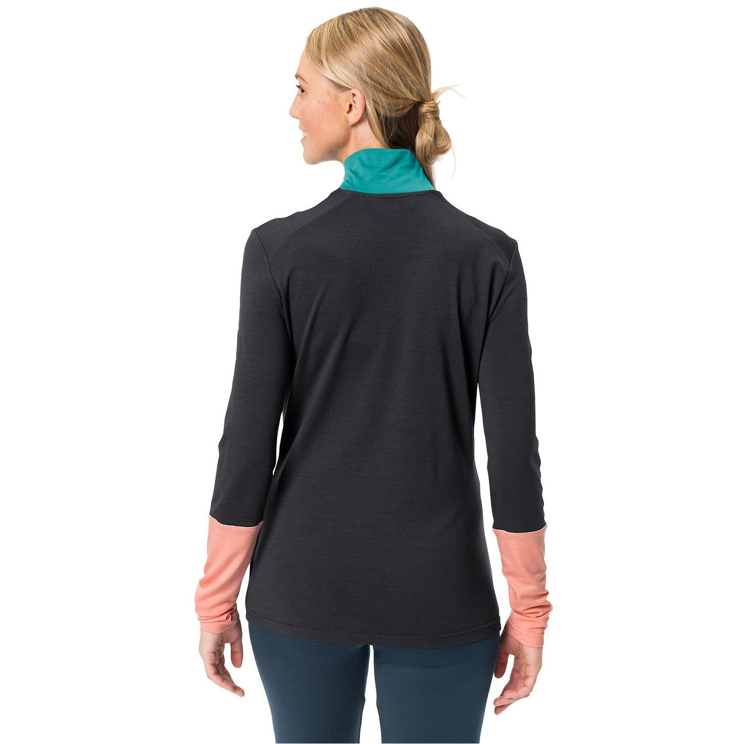 Damen T-Shirt WOMENSMONVISOWOOL HALFZIP SHIRT 3/6