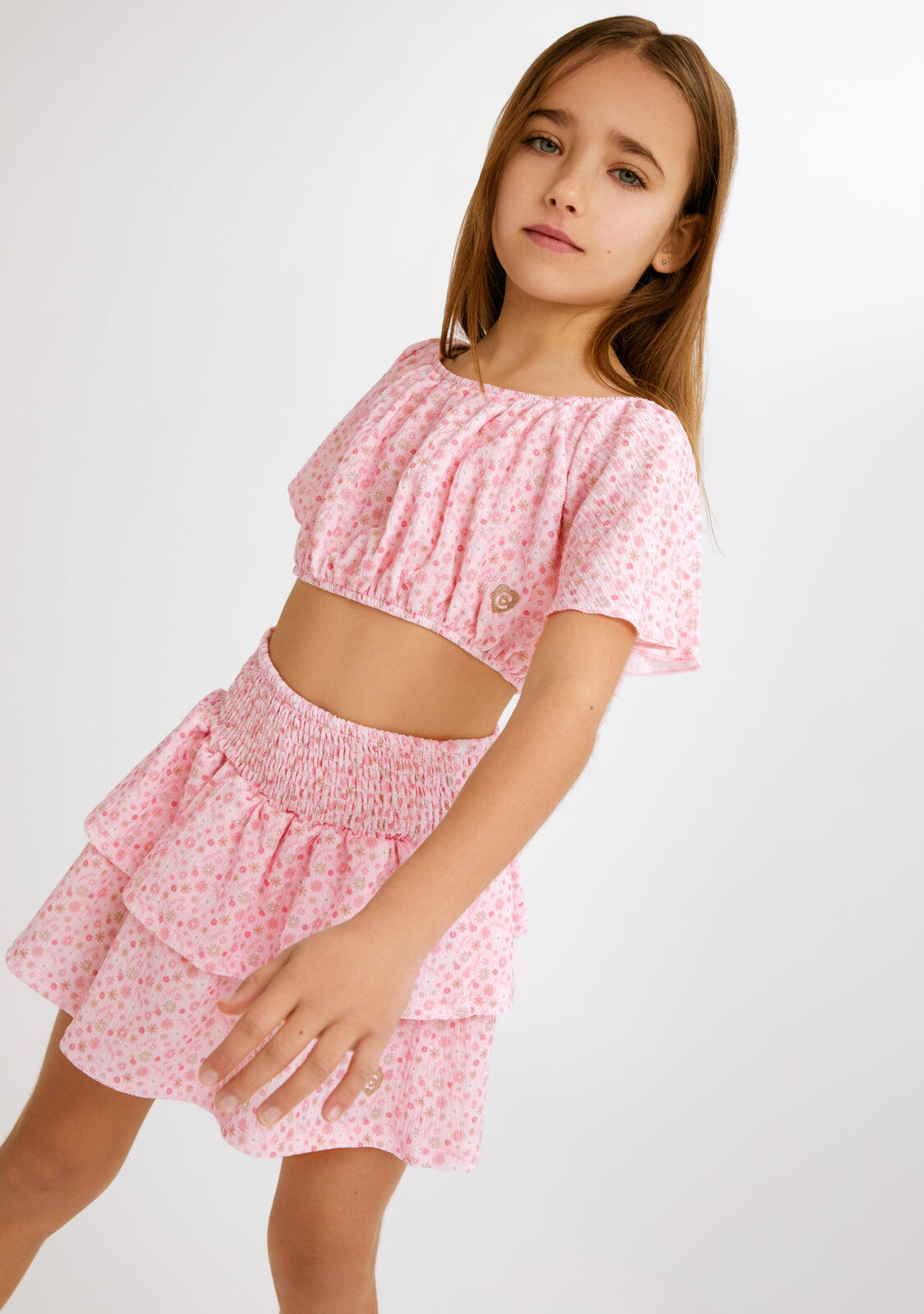 Camiseta de Flores en Rosa 4/5