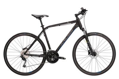 Hybride herenfiets kross evado 6.0 - zwart