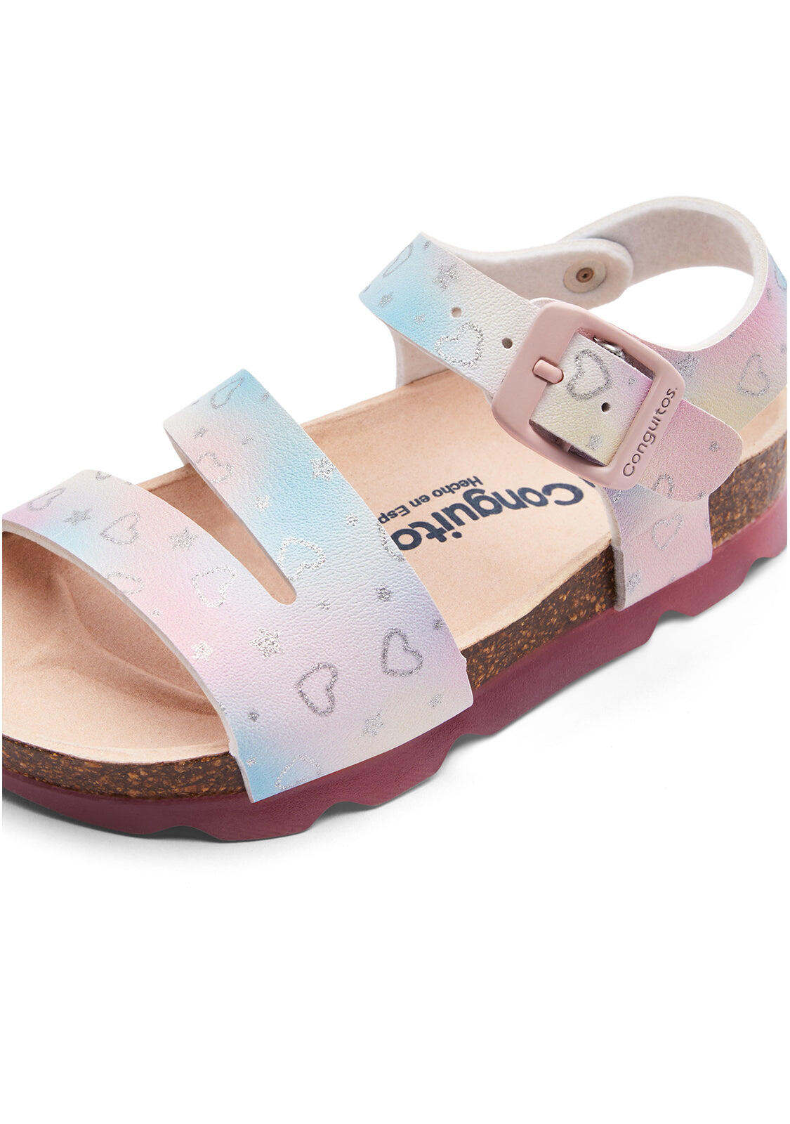 Sandalias Conguitos Bio Corazones Glitter 3/3