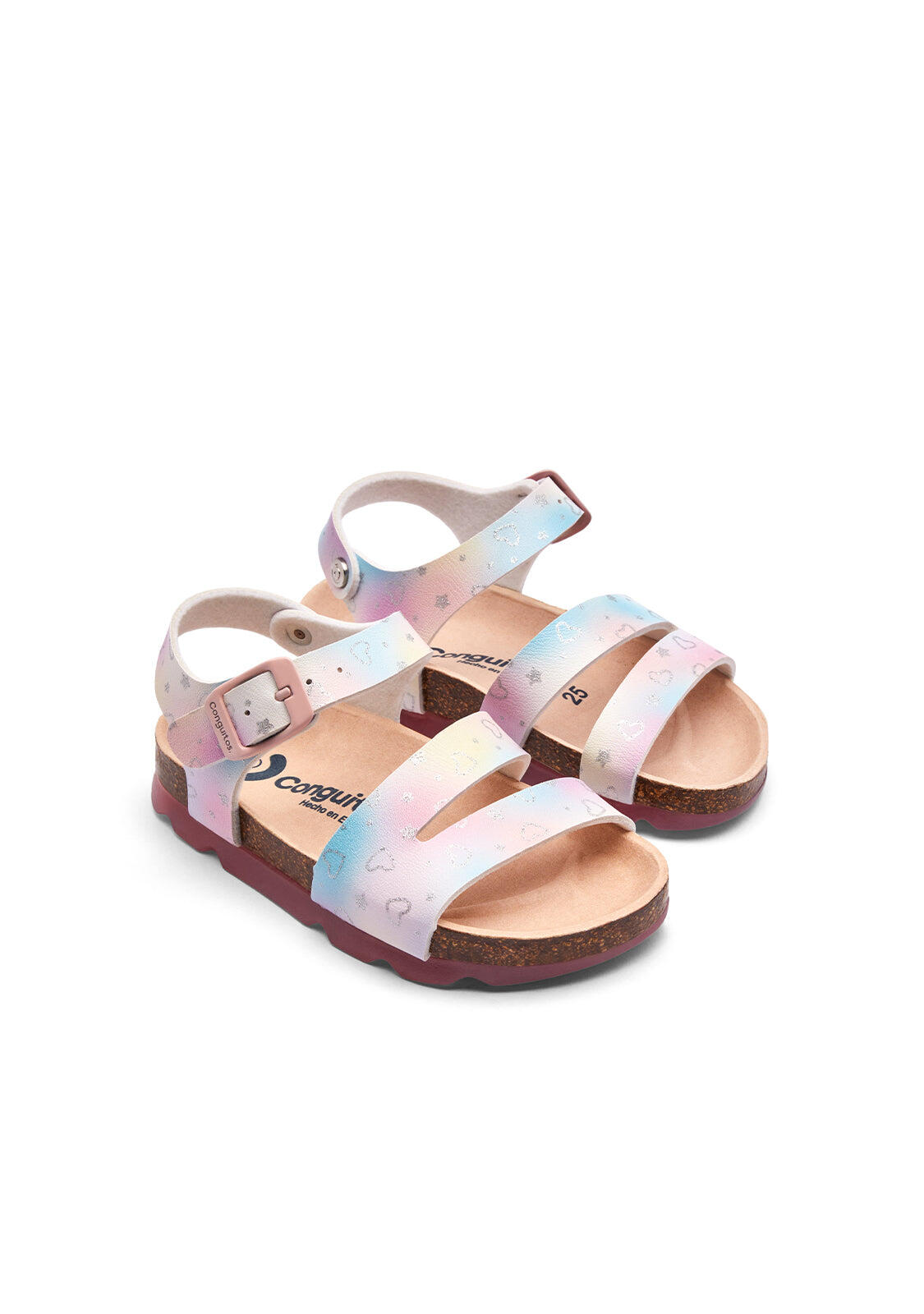 Sandalias Conguitos Bio Corazones Glitter 2/3
