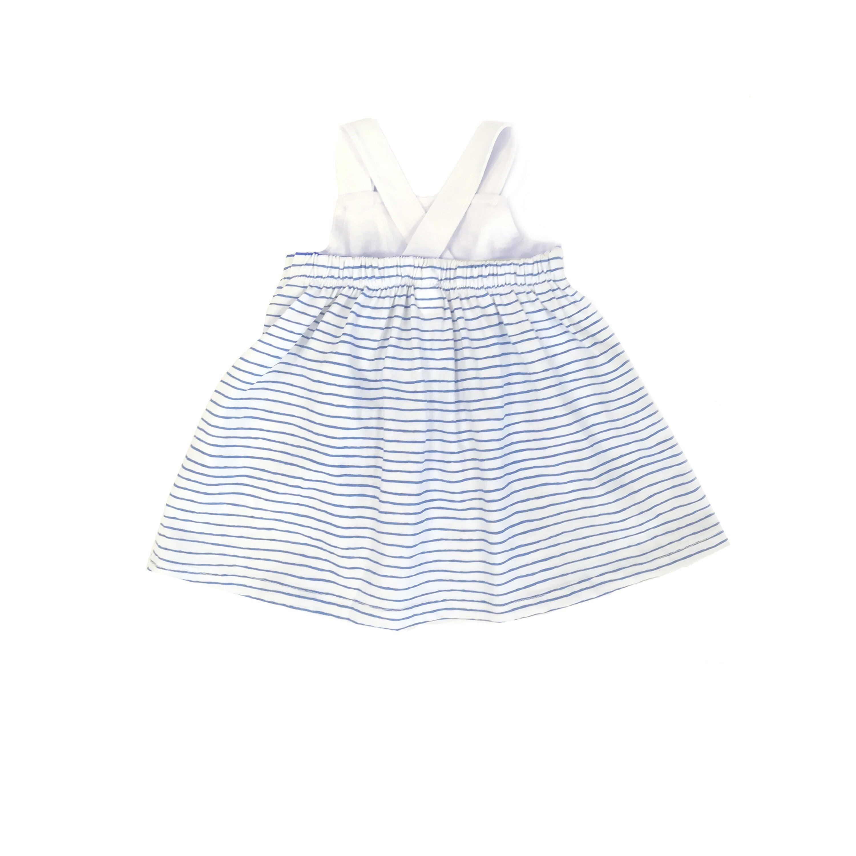 Vestido de bebê listrado 2/3