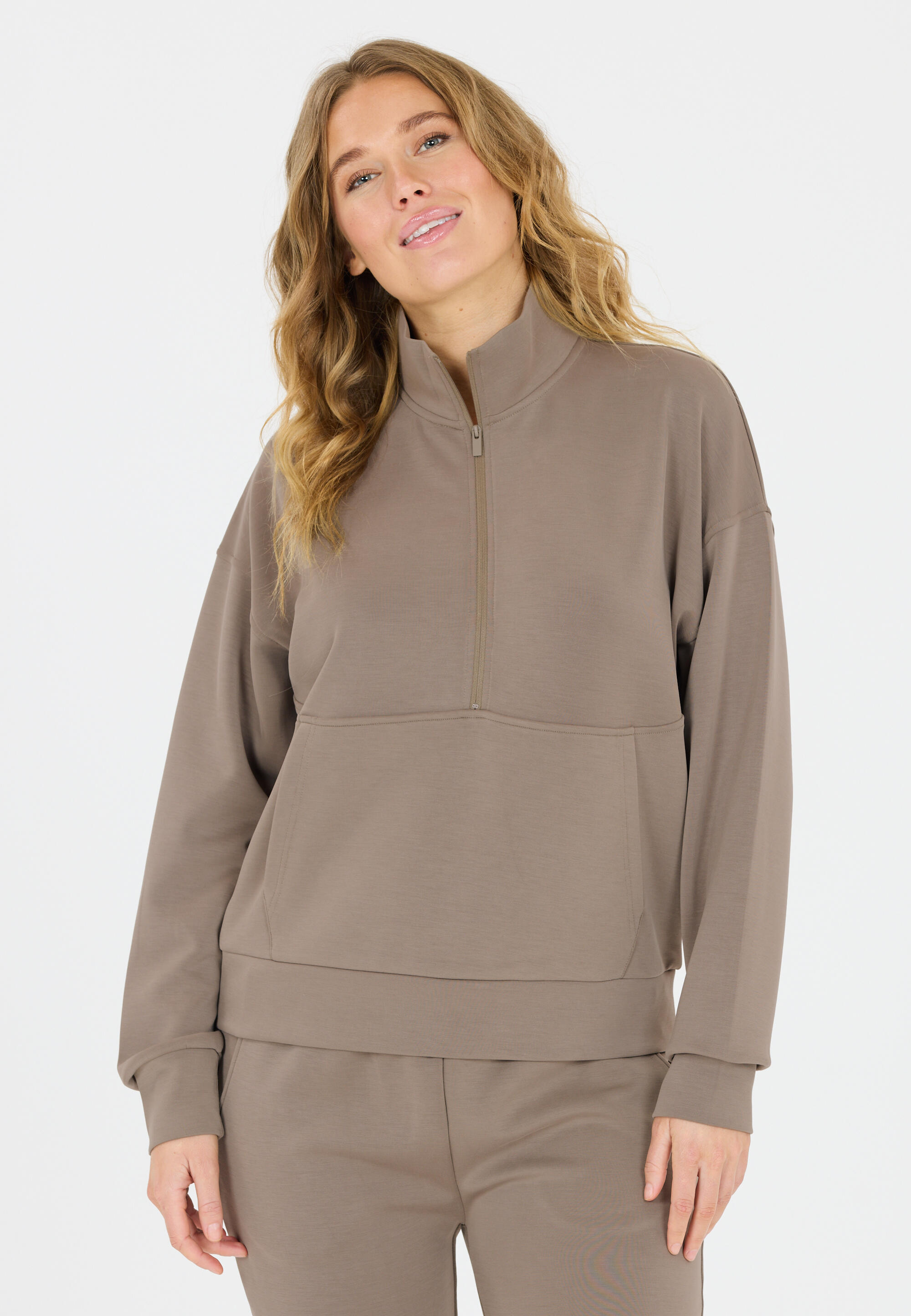 Sweatshirt demi-zippé femme Athlecia Jillnana 4/5