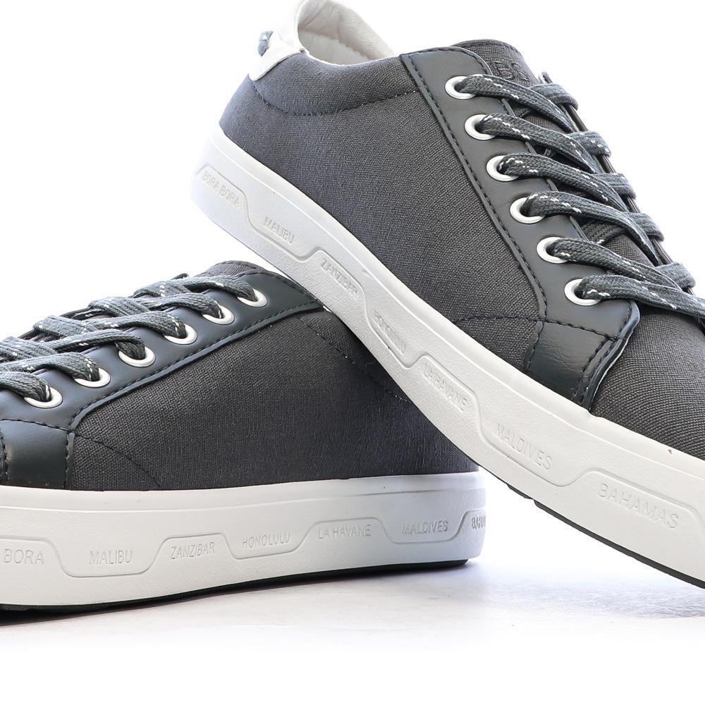 Tennis toile Homme - LANZARO Vert De Gris 7/7
