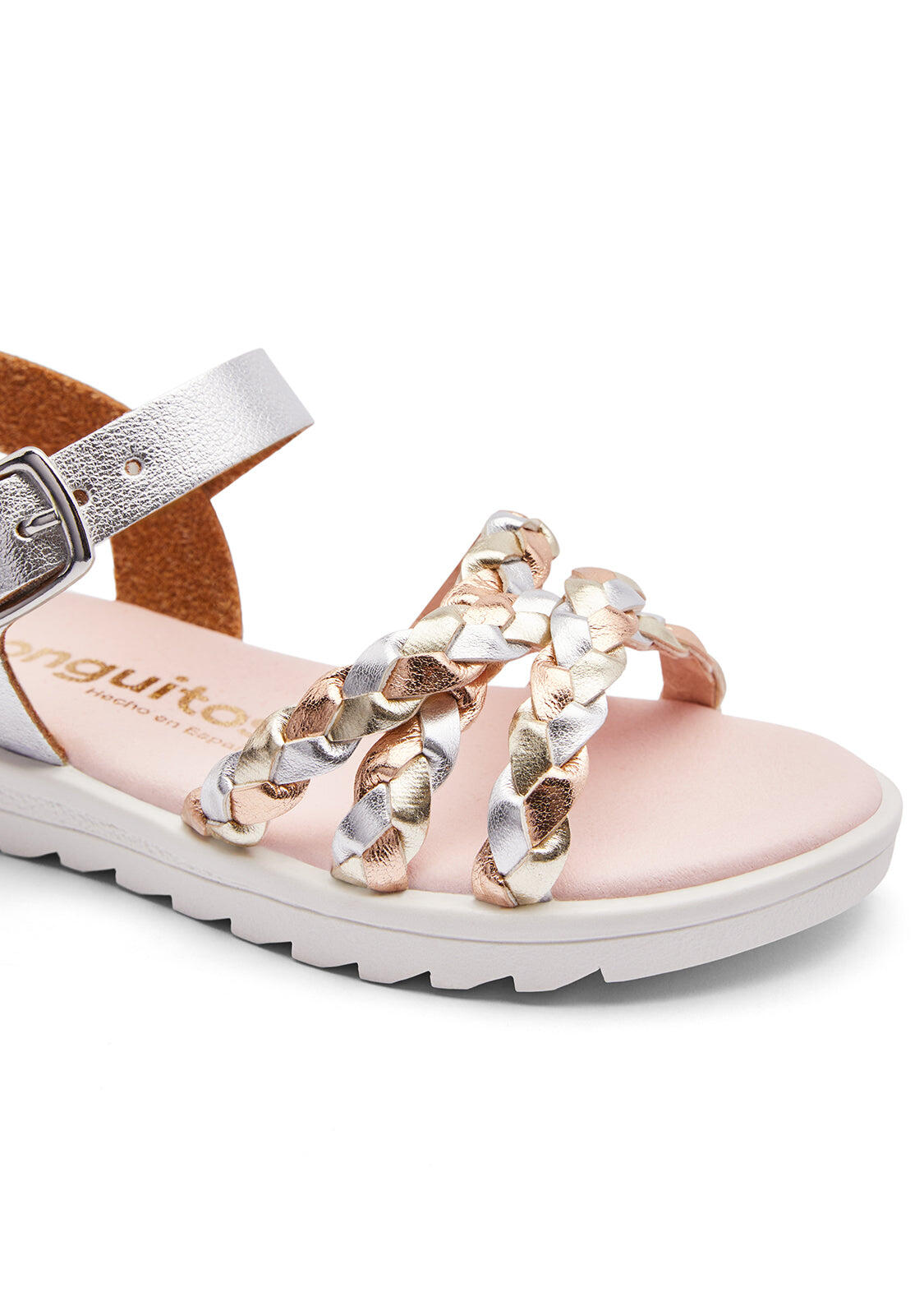 Sandalias Conguitos Trenzado Rayas 3/3