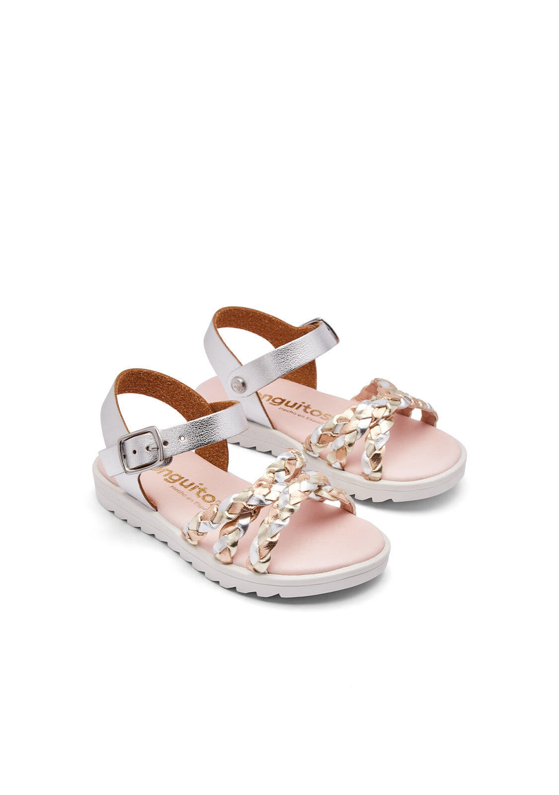 Sandalias Conguitos Trenzado Rayas 2/3