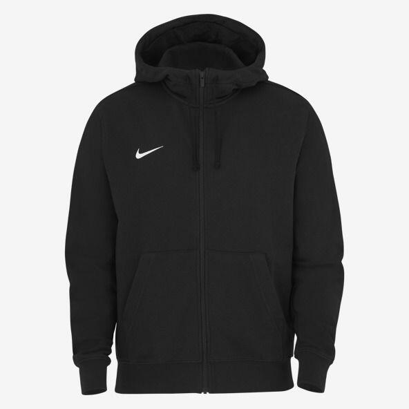 Hoodie met volledige rits mannen Nike zwart 1/4