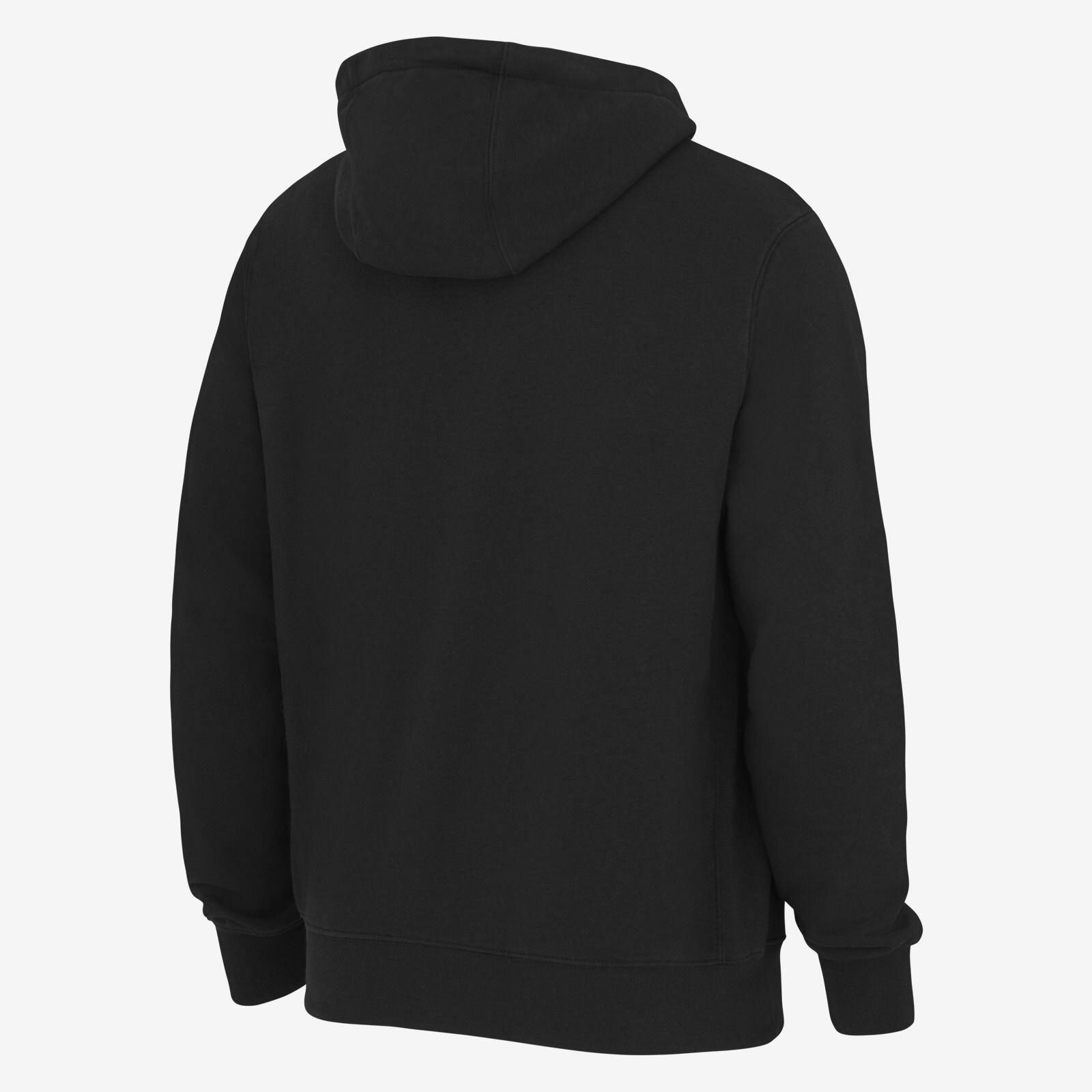 Sweat à capuche zippé homme Nike French Terry noir 3/4