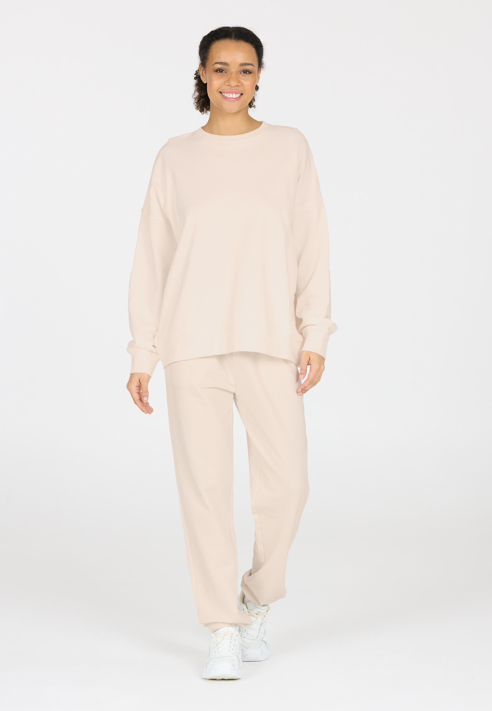 Felpa con colletto rotondo oversize donna Athlecia Gidon 4/5