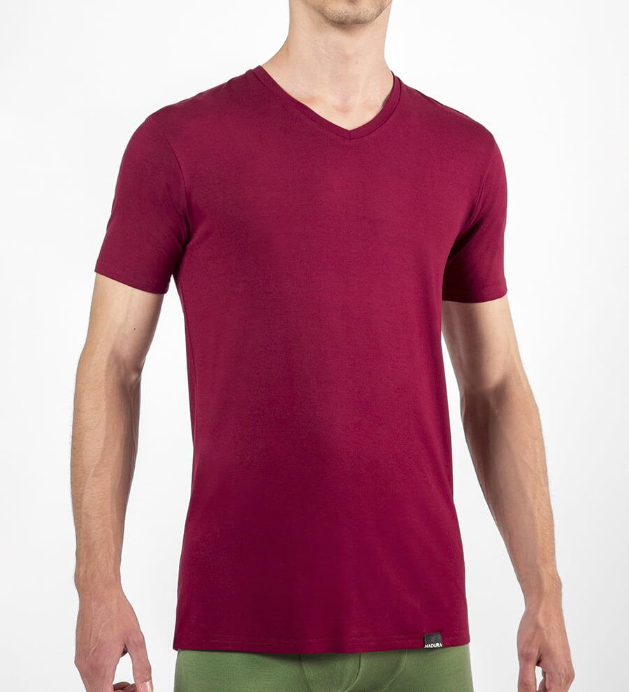 Tricou bărbați v-neck bambus