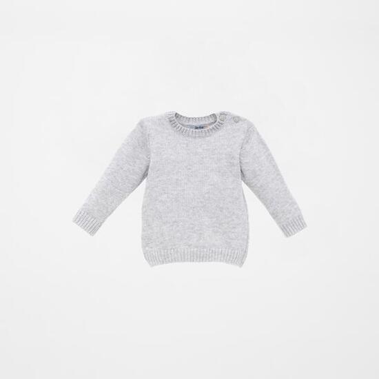 Jersey bebé gris básico de tricot