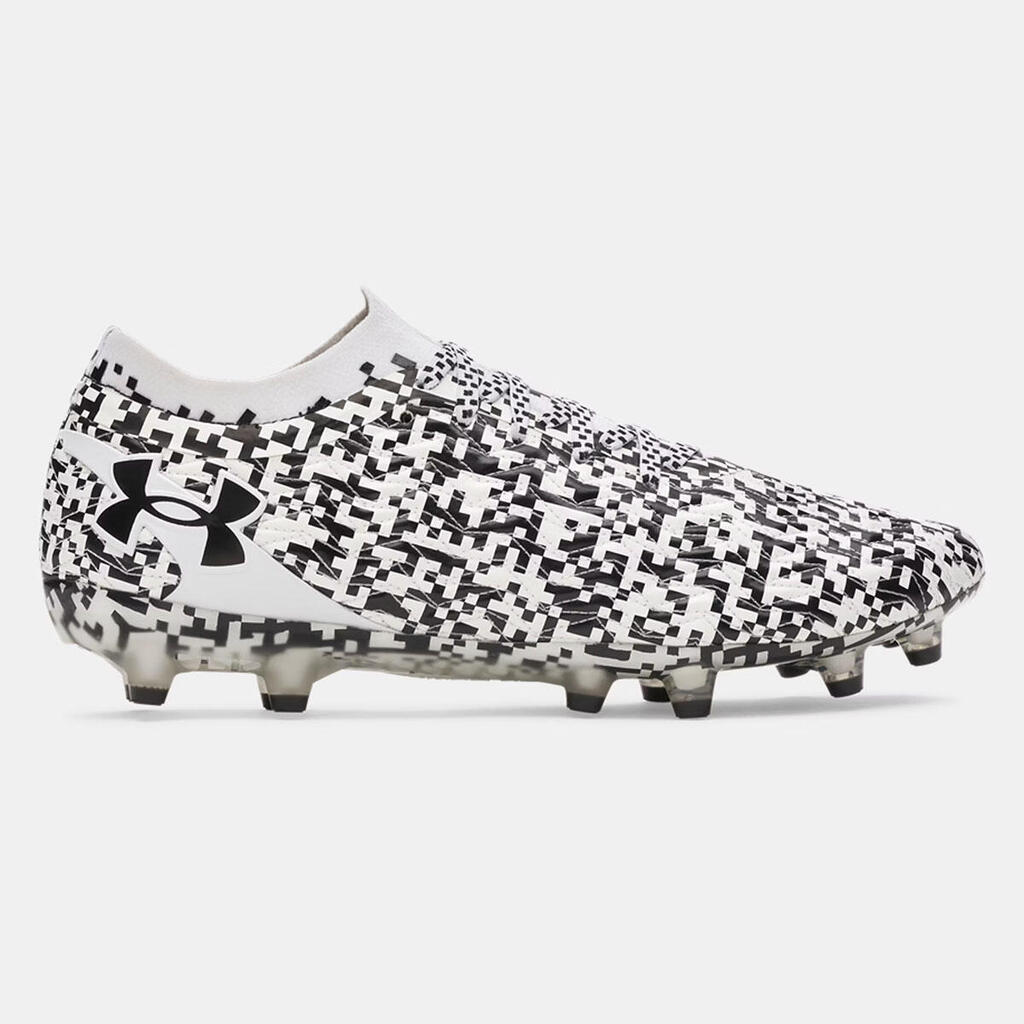 UA Magnetico Pro 5 FG Under Armour Football Cleats White and Black