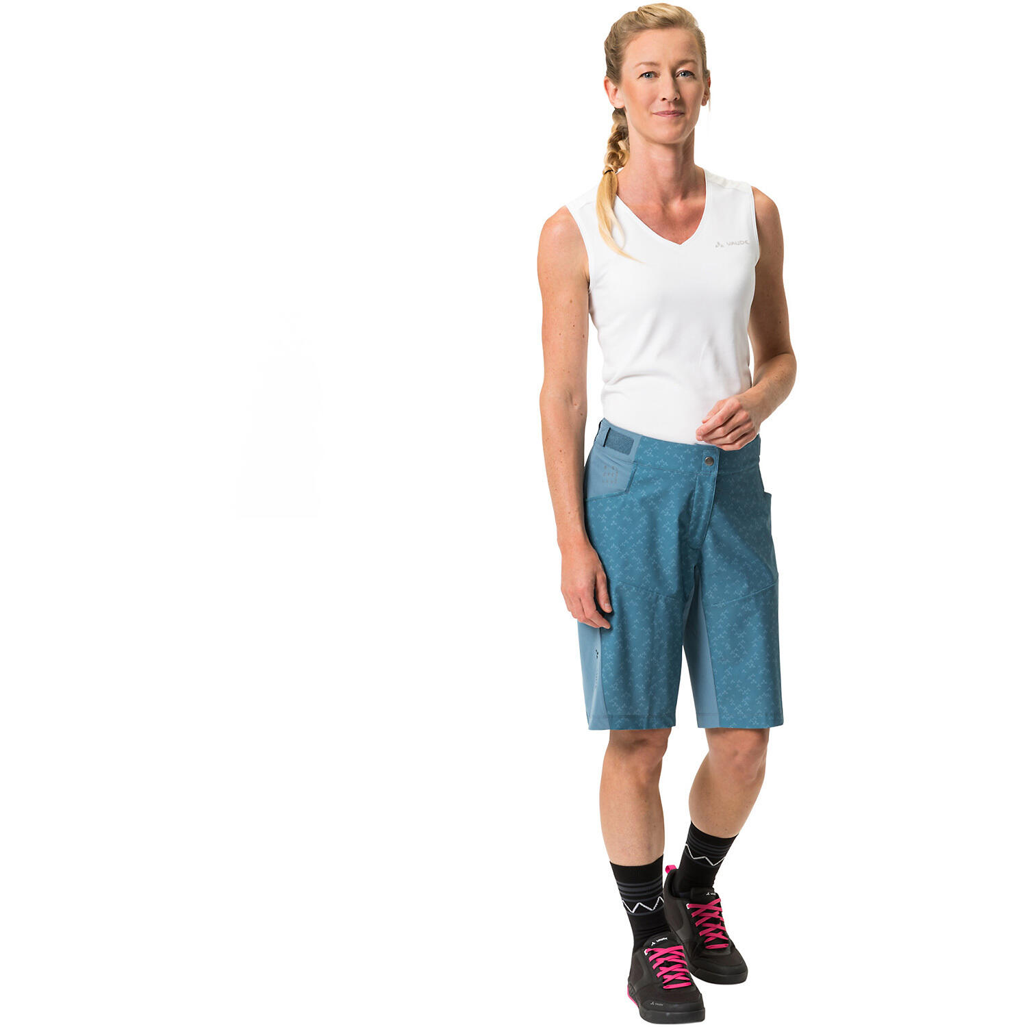 Damen Short WOMENS LEDRO PRINT SHORTS 5/7