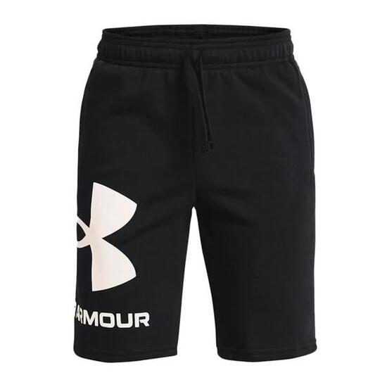 Pantaloncini con logo Under Armour Rival Fleece da ragazzo neri
