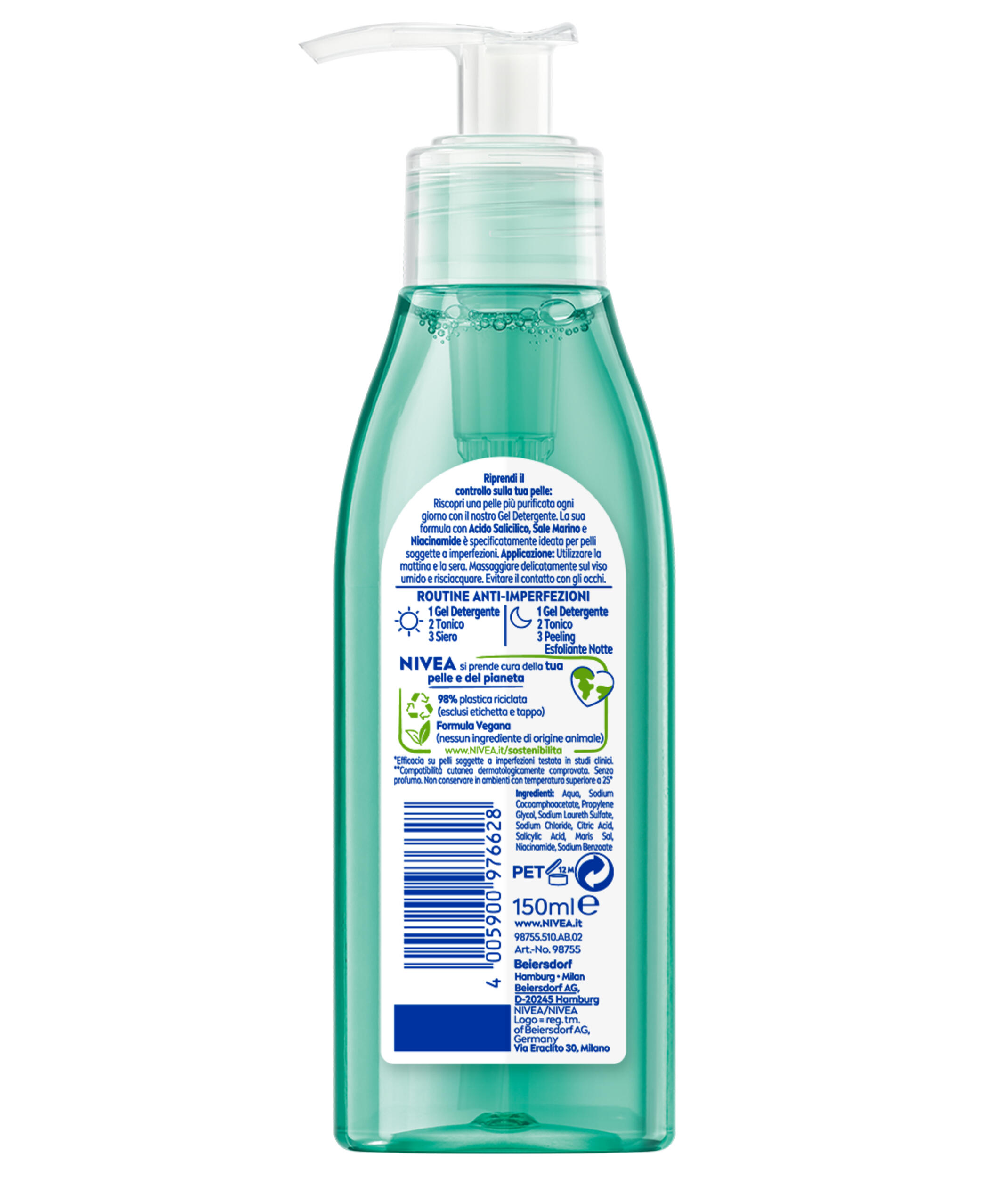 Nivea Gel Per La Pelle Nfc Drm Contro Le Imperfezioni 150Ml 5/5