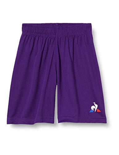ZILCO Le Coq Sportif Pantaloni Corti Bambino N°1, Viola, 12 Anni