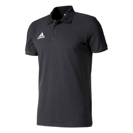 Adidas Tiro17 Baumwollpolo für Herren, Schwarz/Dunkelgrau/Weiß, S