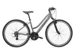 Vélo hybride Kross Evado 2.0 dame 38 aluminium gris, 21 vitesses