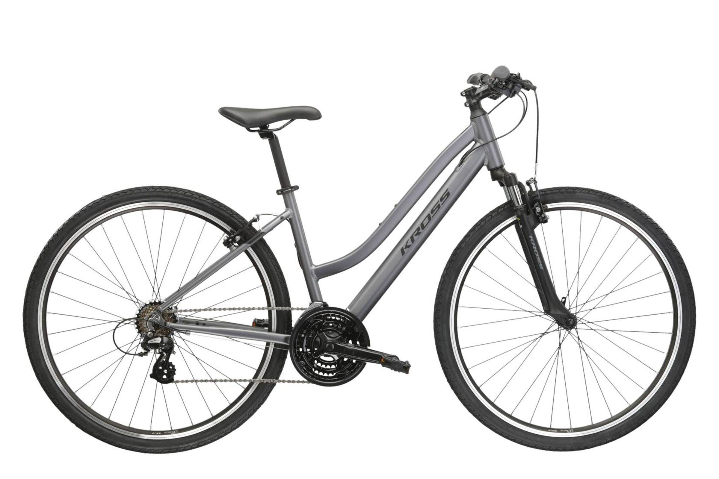 KROSS Bicicleta Híbrida Kross EVADO 2.0 Mulher - Cinzento