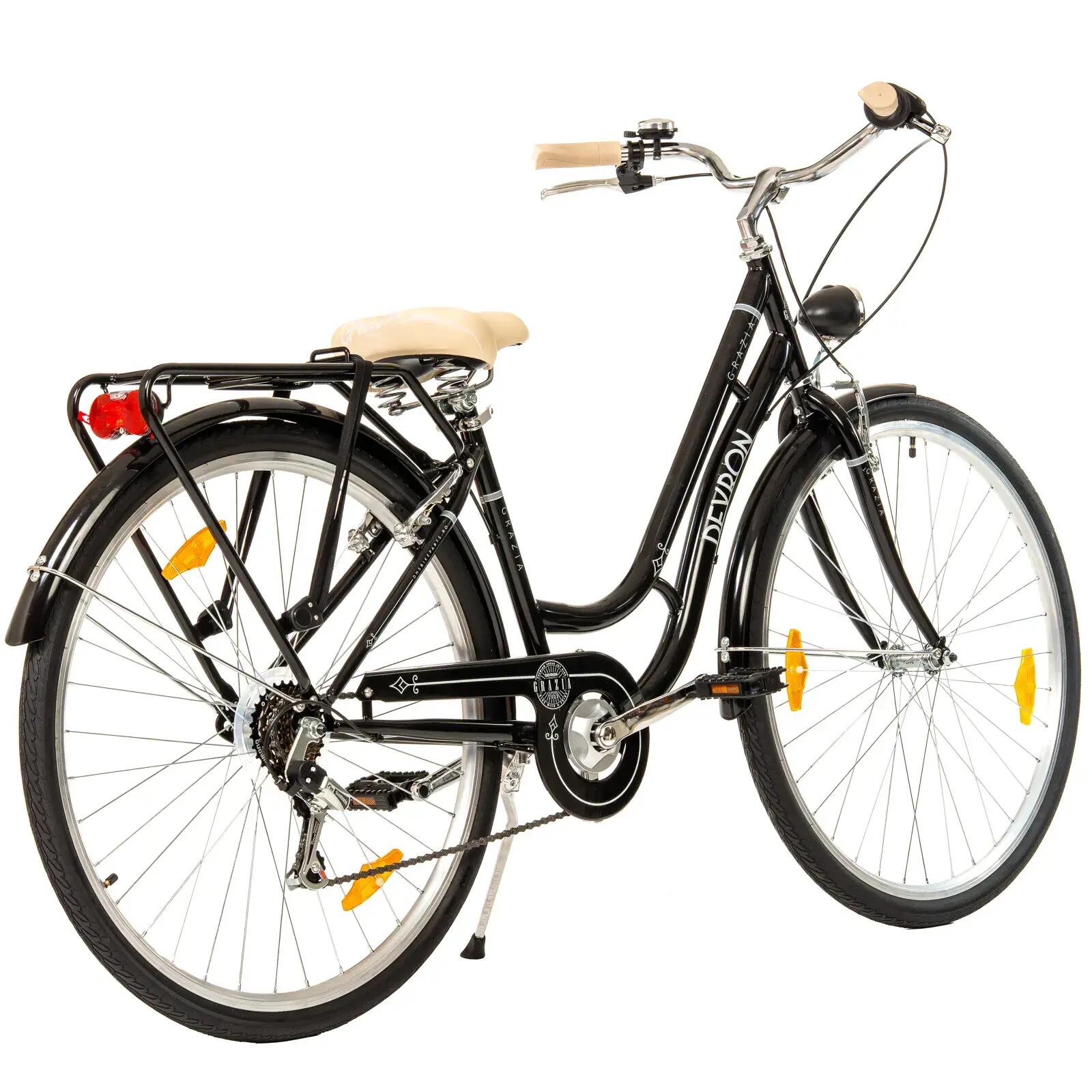 Bicicletta da città Devron Grazia 6s Retro - 28 pollici, L, nera 3/11