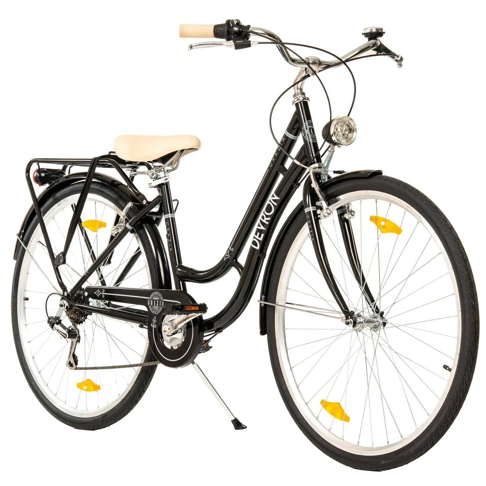 Bicicletta da città Devron Grazia 6s Retro - 28 pollici, L, nera 2/11