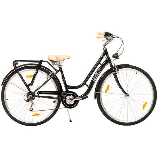 Devron Grazia 6s Retro stadsfiets - 28 inch, M, zwart