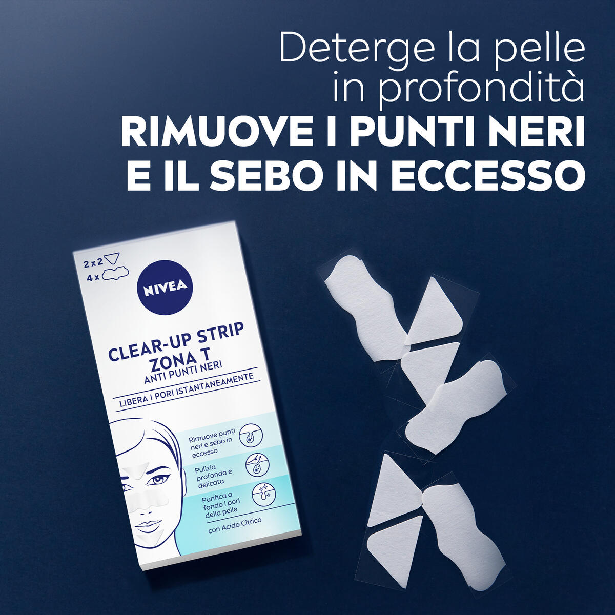NIVEA Strisce Clear-up NFC per la Zona T - 6 Pezzi 2/5