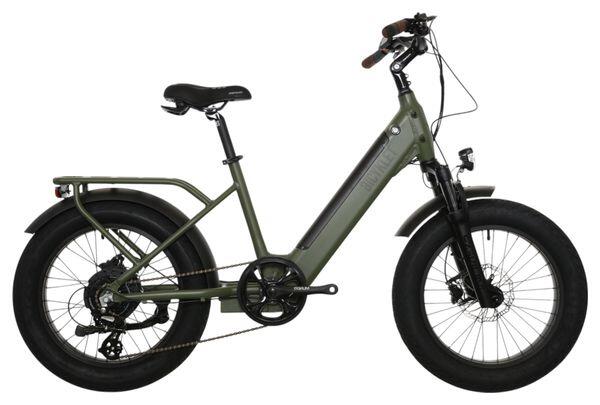 BICYKLET Bicyklet Electric Shortail Cargo Bike Shimano Altus 7S 670 Wh 20'' Verde Khaki
