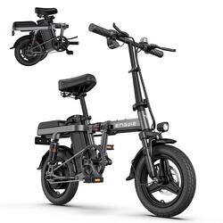 Vélo électrique pliable, batterie 48 V 10 Ah, autonomie de 50 km