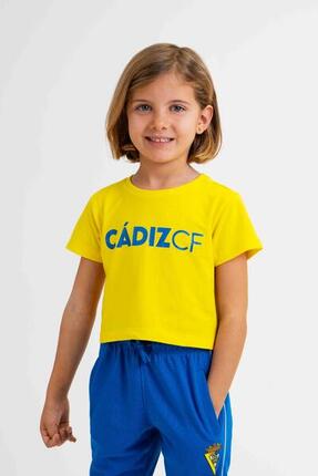 Camiseta crop amarilla niña - Cádiz CF