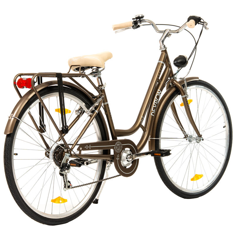 Devron Grazia 6s Retro - Bicicletă oraș 28", M, maro