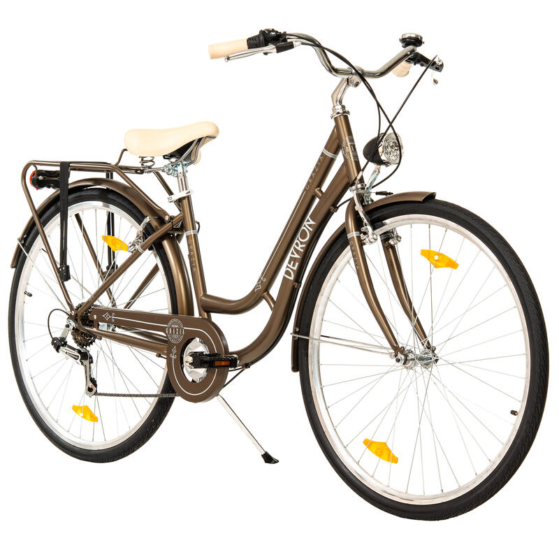 Devron Grazia 6s Retro - Bicicletă oraș 28", M, maro