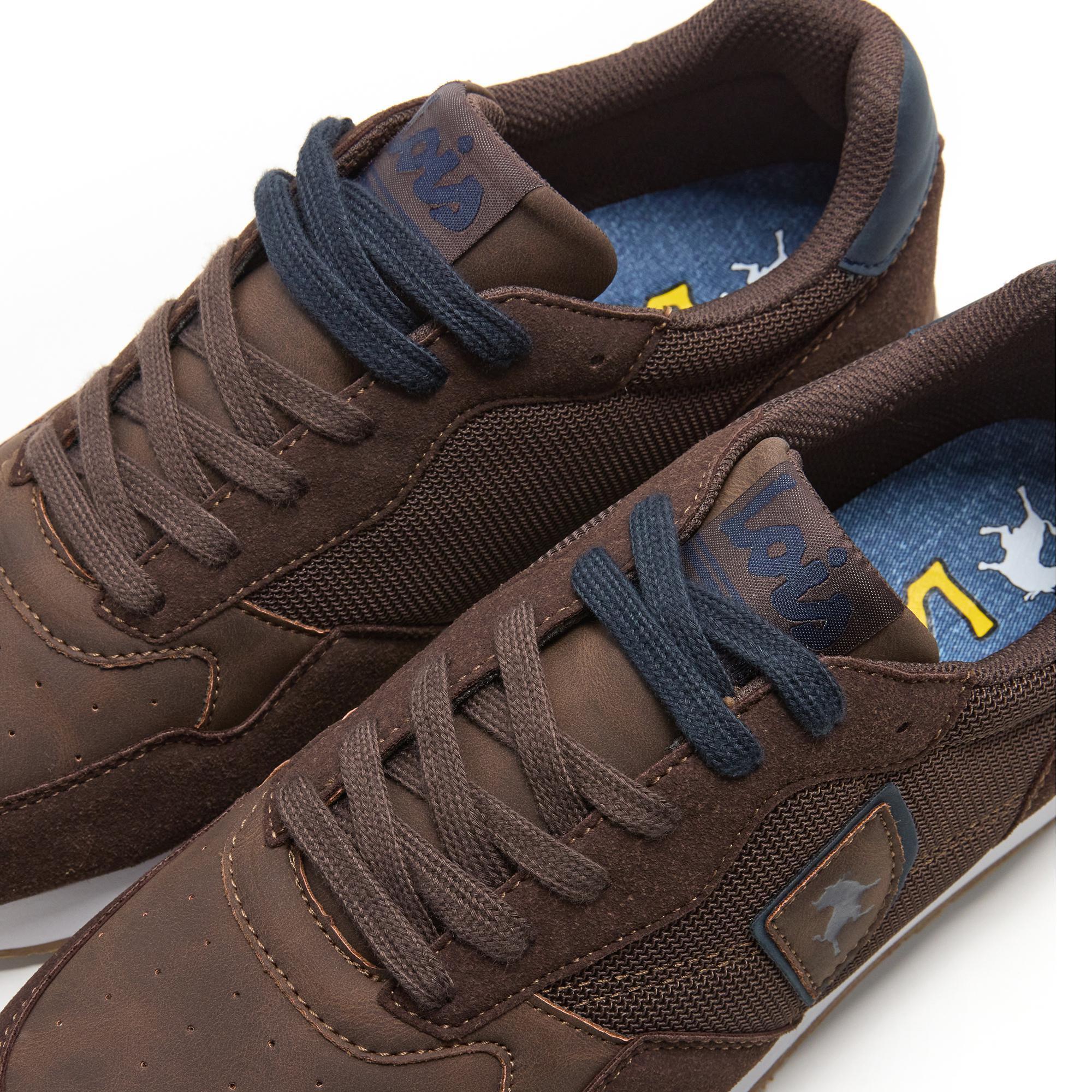 Zapatillas Lois Hombre 64480 Marrones con Cordones 5/5