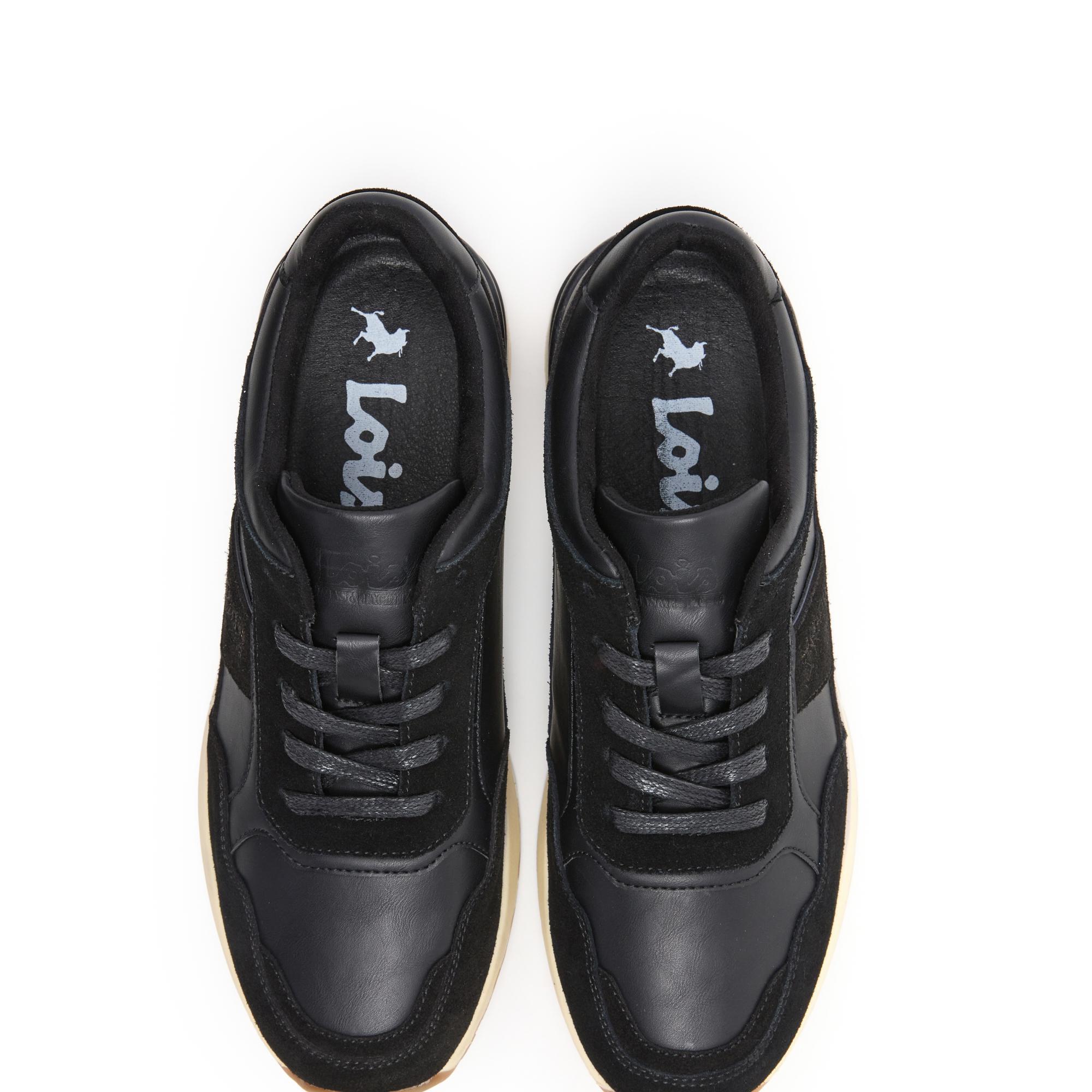 Zapatillas Lois Hombre 64494 Negras con Cordones 4/5