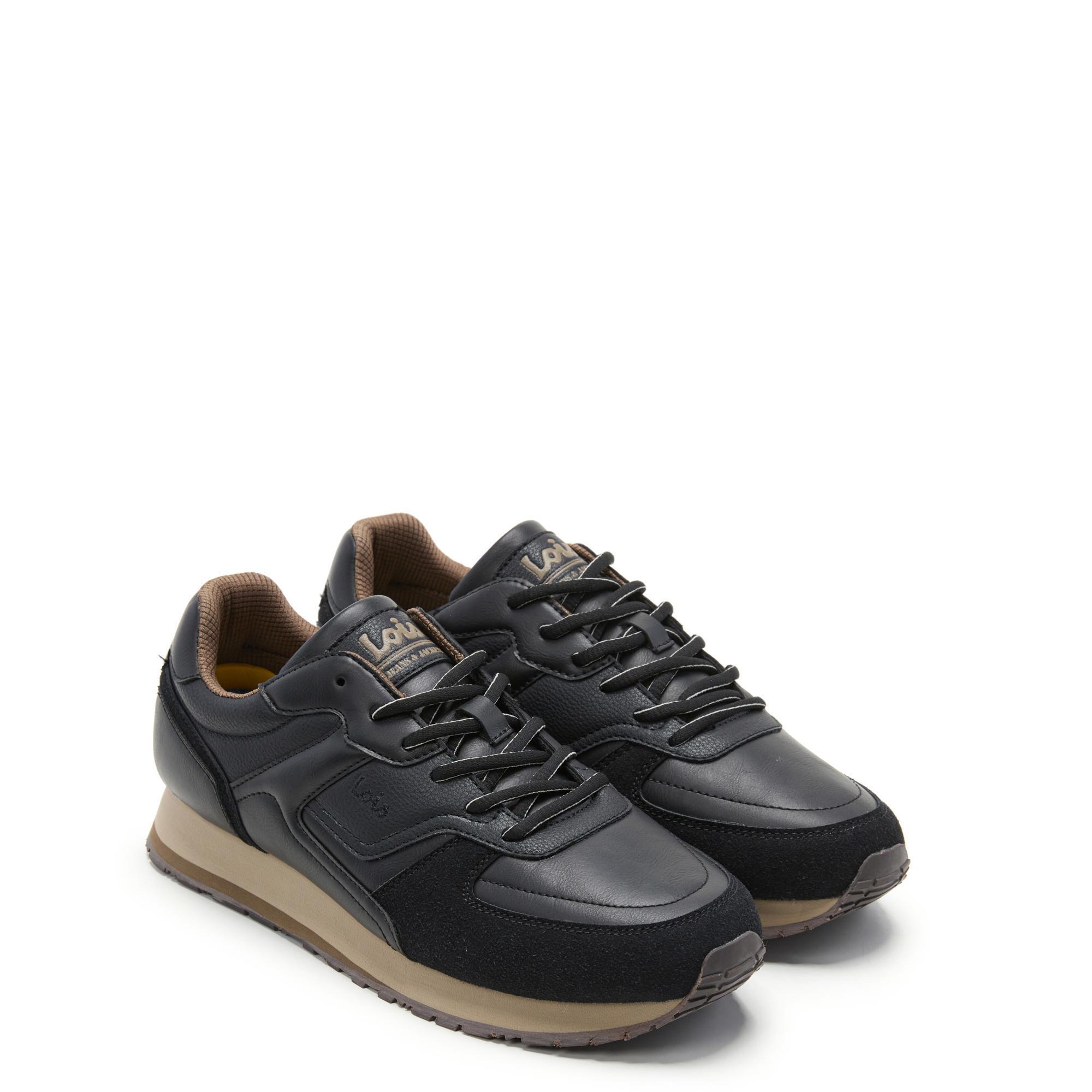 Zapatillas Lois Hombre 64495 Negras con Cordones 2/5
